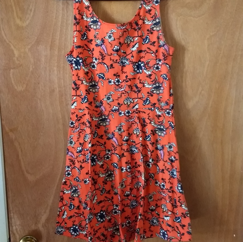 Orange flower dress